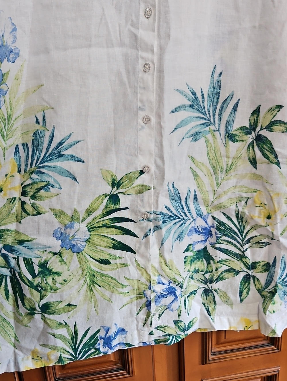Tommy Bahama Tropical Linen Button Down Dress Size Medium - Picture 3 of 9